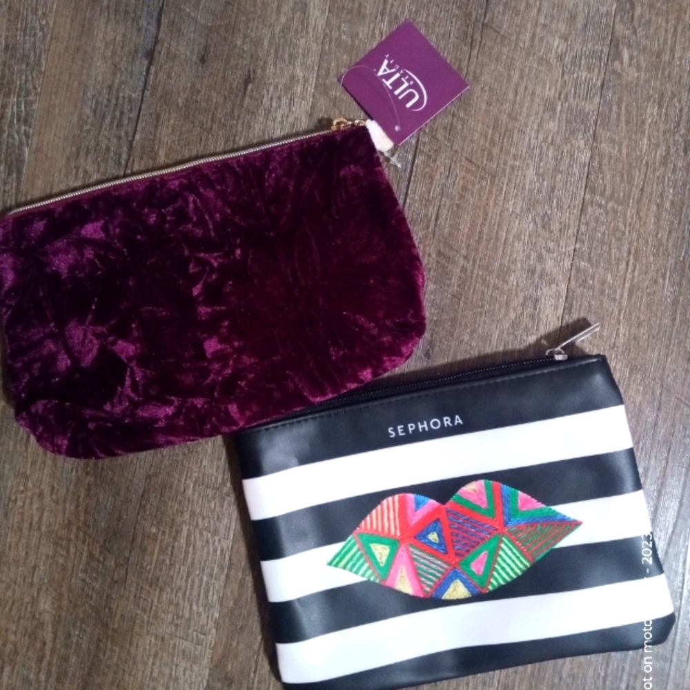 Sephora & Ulta Set of 2 Make Up bags NWT